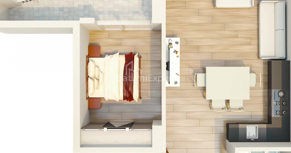 Mieszkanie 66.67 m² - Mezgwarta, Chakvi, Gruzja
