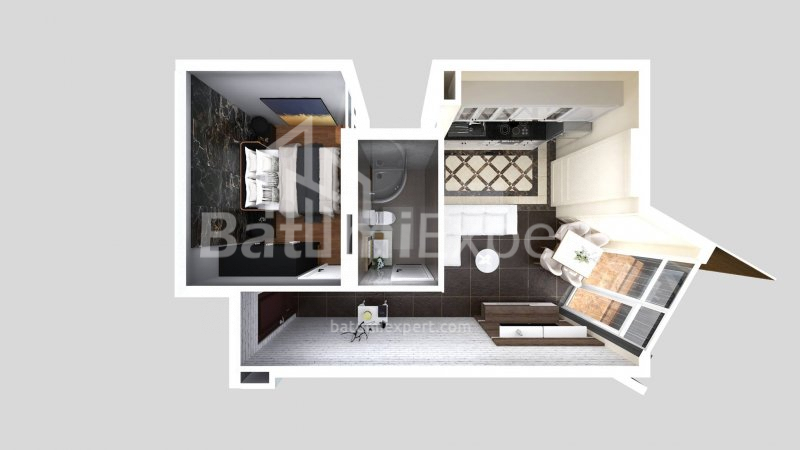 Mieszkanie 42.3 m² - Lecha i Marii Kaczyńskich, Batumi, Gruzja