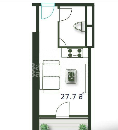 Mieszkanie 28 m² - Szeryf Chimsziaszwili, Batumi, Gruzja
