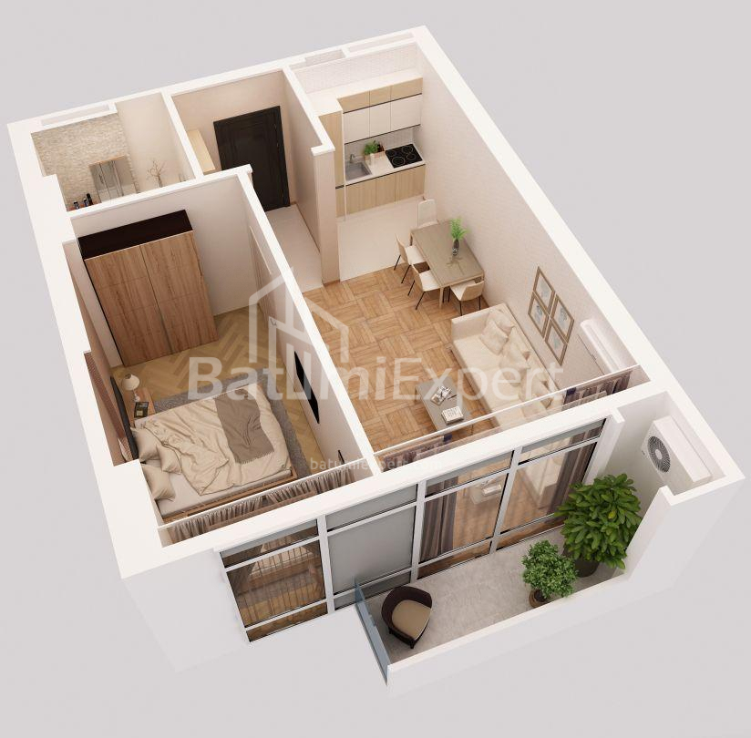 Mieszkanie 27 m² - David Agmashenebli, Batumi, Gruzja