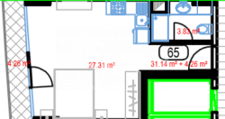 Mieszkanie 35.4 m² - Lecha i Marii Kaczyńskich, Batumi, Gruzja