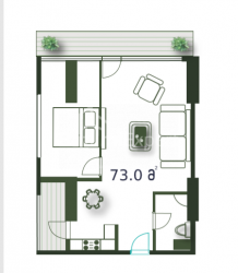 Mieszkanie 3-комн 73 m² - Szeryf Chimsziaszwili, Batumi