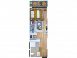 Mieszkanie 33.6 m² - Szeryf Chimsziaszwili, Batumi, Gruzja