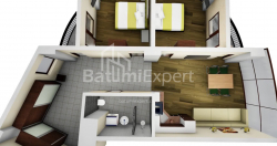 Mieszkanie 84.54 m² - Mezgwarta, Chakvi, Gruzja