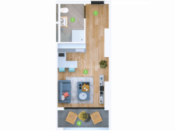 Mieszkanie 1-комн 30.2 m² - Szeryf Chimsziaszwili, Batumi