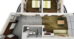 Mieszkanie 84.54 m² - Mezgwarta, Chakvi, Gruzja
