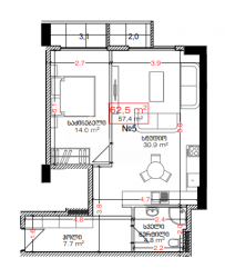 Obiekt w trakcie budowy 2-комн 62.5 m² - Lecha i Marii Kaczyńskich, Batumi