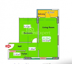 Mieszkanie 2-комн 46 m² - Juriewskaja, Batumi