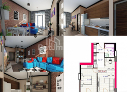 Mieszkanie 1-комн 53 m² - Juriewskaja, Batumi
