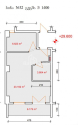 Mieszkanie 1-комн 41 m² - Aleksandra Gribojedowa, Batumi