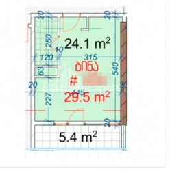 Mieszkanie 29 m² - Aleja Bohaterów, Batumi, Gruzja