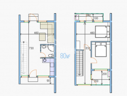 Dom prywatny 3-комн 80 m² - autostrada lotniska, Batumi