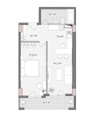 Mieszkanie 60.4 m² - Wachtang Gorgasali, Batumi, Gruzja