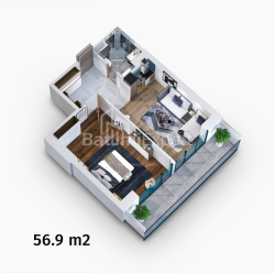 Mieszkanie 2-комн 56 m² - Zhiuli Szartawa, Batumi