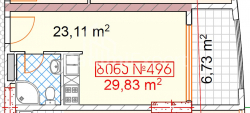 Mieszkanie 30 m² - Tbel-Abuseridze, Batumi, Gruzja